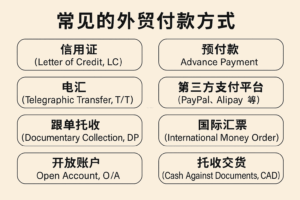 常见的外贸付款方式